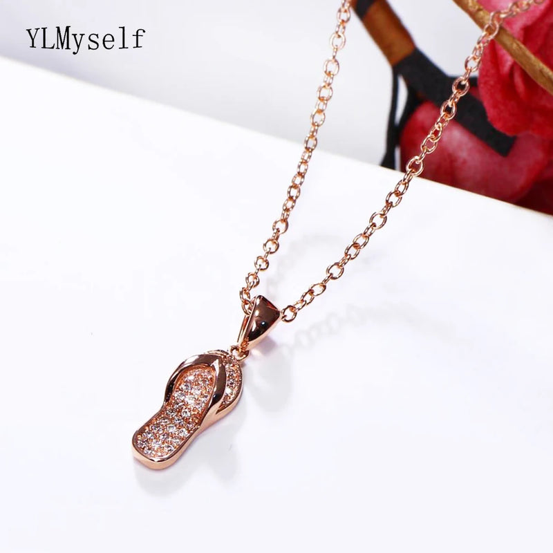 Rose Pendant Charms Necklace for Daughter