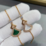 Rose Triangle Stone Bracelet for Women