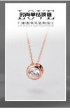Zircon Clavicle Chain Necklace S925 Sterling Silver Pendant for Women