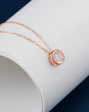 Zircon Clavicle Chain Necklace S925 Sterling Silver Pendant for Women