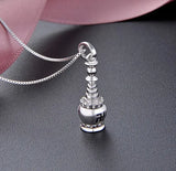 925 Silver Necklace Female Buddha Series Pagoda Pendant