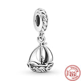 S925 Copper Sea Turtle Charm Beads for Bracelet DIY Jewelry Making