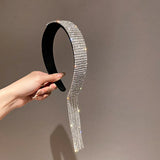 Rhinestone Long Headband Retro Hair Accessory Wedding Crown