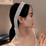 Rhinestone Long Headband Retro Hair Accessory Wedding Crown