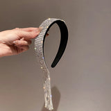 Rhinestone Long Headband Retro Hair Accessory Wedding Crown