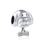 Silver 925 Dog Buddy Paw Charm Fits Bracelet DIY Jewelry