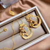 Silver Inlaid Hetian Jade Pendant Necklace Sand Craft Women's Jewelry