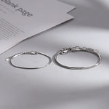 Silver Cold Couple Bracelet S207