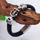 Retro Anchor Leather Bracelet Punk Wind Multi-layer Magic Bracelet