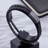 Men's Titanium Steel Geometric Chain Bracelet