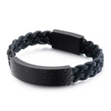 Men's & Women's Leather Stainless Steel Bracelet