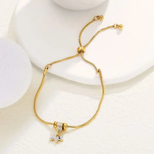 Adjustable Titanium Steel Bracelet for Women, Small Waist Fine Drill Pony Design