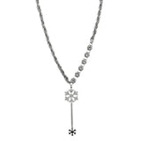Snowflake Pendant Necklace Light Niche Sense Female Tide Temperament Jewelry