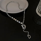 Snowflake Pendant Necklace Light Niche Sense Female Tide Temperament Jewelry