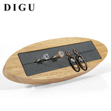 Solid Wood Elastic Ring Tray Display Stand