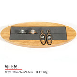 Solid Wood Elastic Ring Tray Display Stand