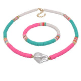 Bohemian Pearl Pendant Necklace Set