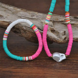 Bohemian Pearl Pendant Necklace Set
