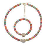 Bohemian Pearl Pendant Necklace Set