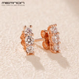 925 Silver Spring Rose Sparkling Studs Earrings for Women