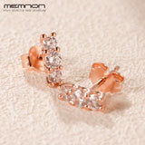 925 Silver Spring Rose Sparkling Studs Earrings for Women