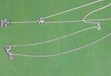 Dazzling Daisies Necklace 925 Sterling Silver Chain Fine Jewelry