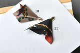 50pcs Rayon Tassel Floral Print DIY Jewelry Earring Pendant Accessory