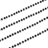 Stainless Steel Chain with Crystal Beads for DIY Jewelry 3mm