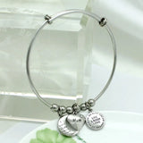 Stainless Steel Heart Moon Pendant Necklace for Mother