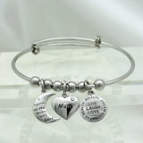 Stainless Steel Heart Moon Pendant Necklace for Mother