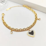 Stainless Steel Tassel Pendant Bracelet Wedding Jewelry