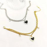 Stainless Steel Tassel Pendant Bracelet Wedding Jewelry