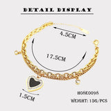 Stainless Steel Tassel Pendant Bracelet Wedding Jewelry