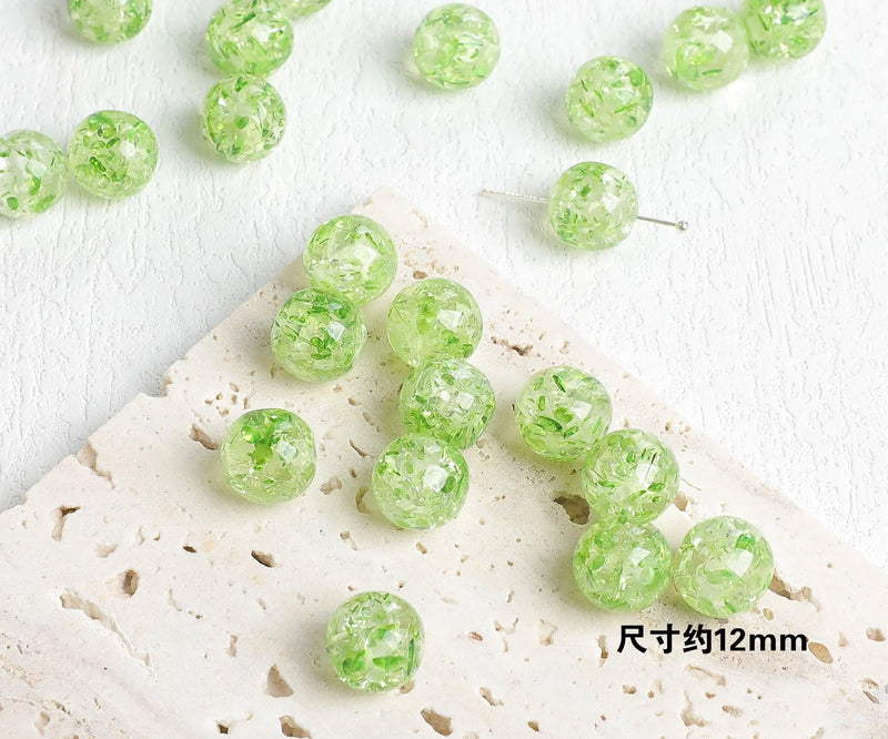 100 Acrylic Ball Beads 12mm DIY Jewelry Earring/Bracelet Accessory