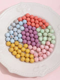100pcs 12mm Geometry Resin Beads DIY Jewelry Accessory