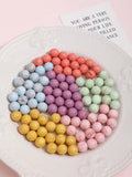 100pcs 12mm Geometry Resin Beads DIY Jewelry Accessory