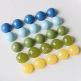 100pcs 14mm Rounds Shape Flatback Beads DIY Jewelry/Earring Accessory
