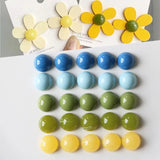 100pcs 14mm Rounds Shape Flatback Beads DIY Jewelry/Earring Accessory
