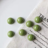 100pcs 14mm Rounds Shape Flatback Beads DIY Jewelry/Earring Accessory