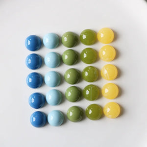 100pcs 14mm Rounds Shape Flatback Beads DIY Jewelry/Earring Accessory