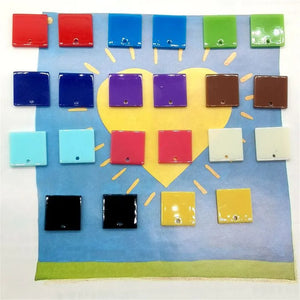 100pcs 16mm Square Acrylic Beads DIY Jewelry Earring/Accessory