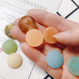 100pcs 18mm Rubber Paint Geometry Resin Beads DIY Jewelry Earring