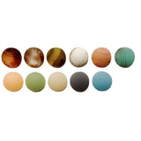 100pcs 18mm Rubber Paint Geometry Resin Beads DIY Jewelry Earring