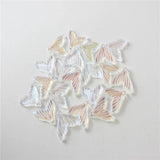 100pcs 20mm Fish Tails Glass Beads DIY Jewelry Earring Accessory