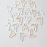 100pcs 20mm Fish Tails Glass Beads DIY Jewelry Earring Accessory