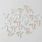 100pcs 20mm Fish Tails Glass Beads DIY Jewelry Earring Accessory