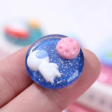 100pcs 24mm Resin Cabochon Beads DIY Earring/Hair Accessory