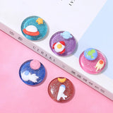 100pcs 24mm Resin Cabochon Beads DIY Earring/Hair Accessory