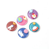 100pcs 24mm Resin Cabochon Beads DIY Earring/Hair Accessory