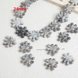 100pcs 24mm Cartoon Flowers Resin Beads DIY Jewelry Accessory